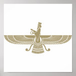 Stylized Faravahar Poster