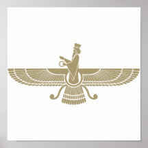 Stylized Faravahar Poster