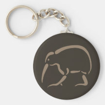 Stylized Kiwi Key Chain