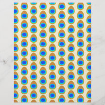 Stylized Peacock Feather Pattern. Flyer Design