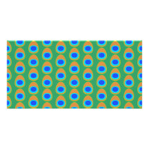 Stylized Peacock Feather Pattern. Photo Card