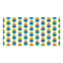 Stylized Peacock Feather Pattern. Customized Photo Card