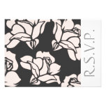 Stylized Rose Pattern  RSVP Card Personalized Invitation