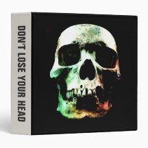 Stylized Skull Vinyl Binders