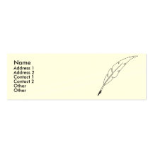 Stylo de cannette cartes de visite personnelles