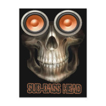 sub bass head Dubstep Post Card