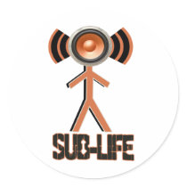 SUB LIFE ROUND STICKERS