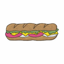 Sub Sandwich Embroidered Polo Shirt