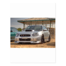 Subaru Impreza STi - Body Kit (Silver) Post Card