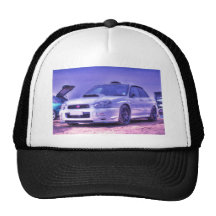 Subaru Impreza WRX STi Spec C in White Trucker Hats