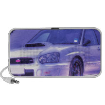 Subaru Impreza WRX STi Spec C in White Mini Speaker