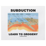 Subduction Leads To Orogeny (Geology Humor) Flyers