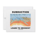 Subduction Leads To Orogeny (Geology Humor) Personalized Invitation