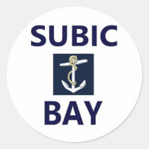 Subic Bay Round Sticker