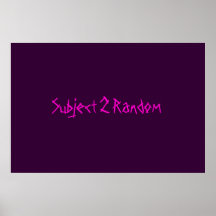 Subject 2 Random  Posters