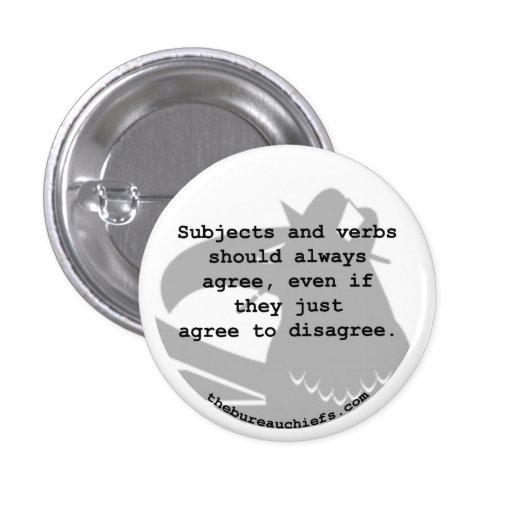 Subjects and Verbs 1.25" Button