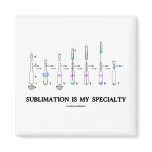 Sublimation Is My Specialty (Chemistry Attitude) Magnet