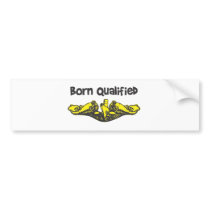 Submarine Dolphin Insignia Bumper Sticker