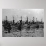 Submarines Ready For Action: 1911 Print
