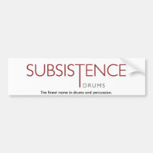 Subsistence Bumper Sticker