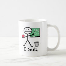 Substitute Teacher Coffee Mugs