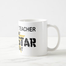 Substitute Teacher Rock Star by Night Mugs