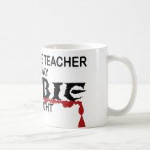 Substitute Teacher Zombie Mugs