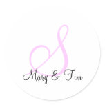 Subtle Elegance Round Stickers