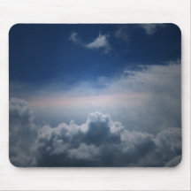 Subtle Horizontal Rainbow Mouse Pad