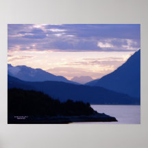 Subtle Pink Inside Passage Sunset Poster