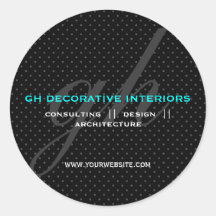 Subtle Polka Dots Initials Sticker