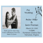 Subtle Stems Blue Wedding Programs Full Color Flyer