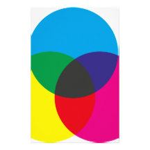 Subtractive Colour Mixing Chart Customized Stationery