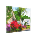 Suburban Azalea Garden Canvas Print