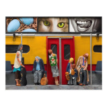 Subway / Lonely Travelers Postcard