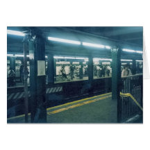 Subway Station Greeting Cards