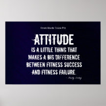 Succès #1 d'attitude et de forme physique ! affiches