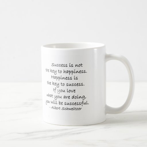 Success & Happiness Quote Coffee Mug Cup