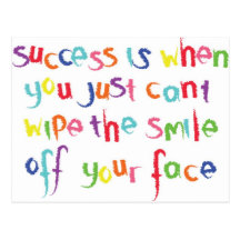 Success is when you post cards