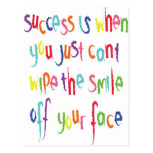 Success is when you post cards