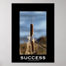 SUCCESS Motivational Bull-Rush & Poem Poster