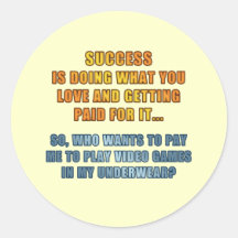 Success - Play Video Games Stickers