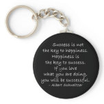 Success Quote Key Chain