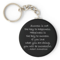 Success Quote Key Chain