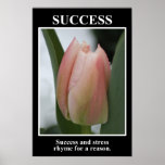 Success rhymes with stress for a reason (L) posters
