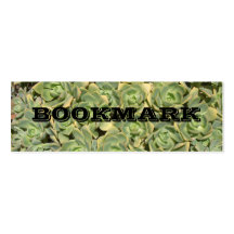 Succulent Flower BOOKMARK Business Card Templates
