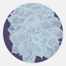 Succulent Greetings - Blues Sticker