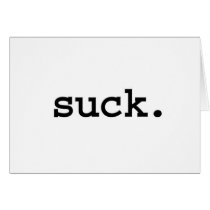 suck. cards