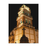 sucre church night postcard