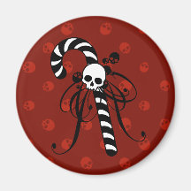 Sucre de canne de crâne magnets pour réfrigérateur